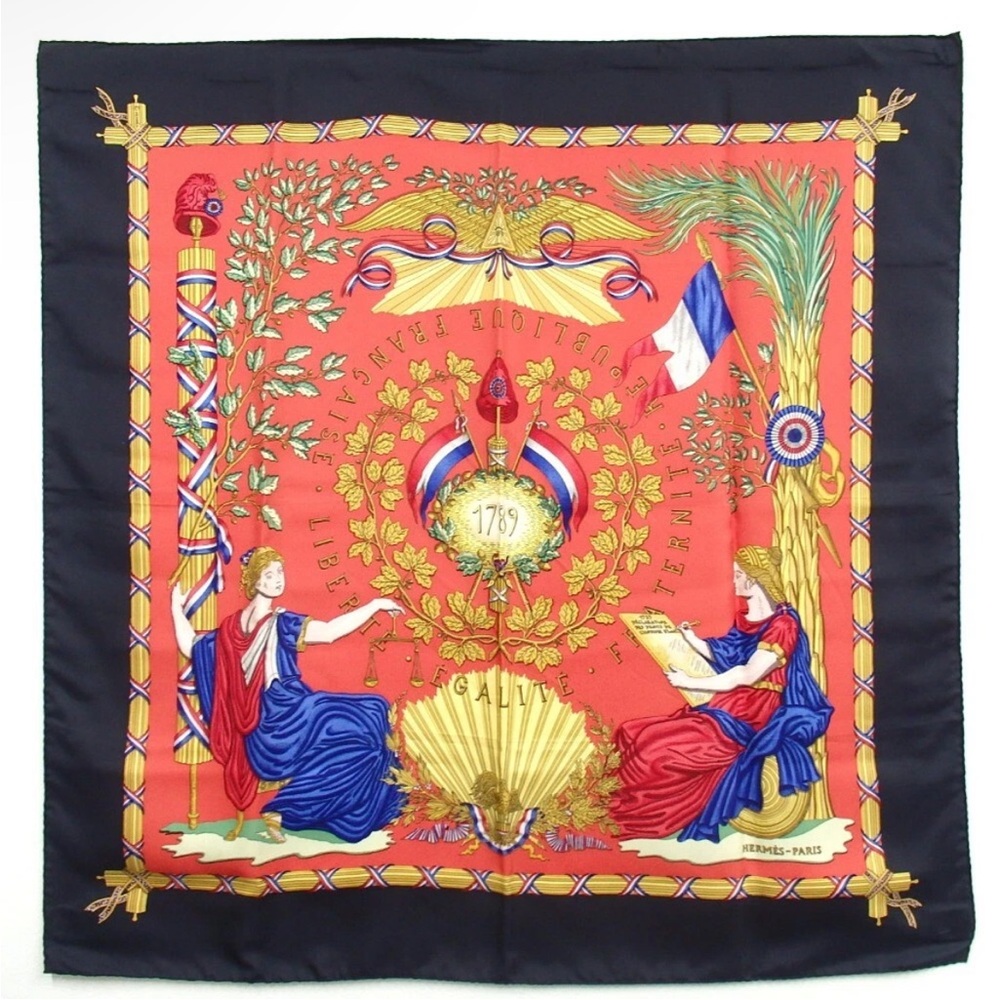 HERMES 36” SILK Republique SCARF